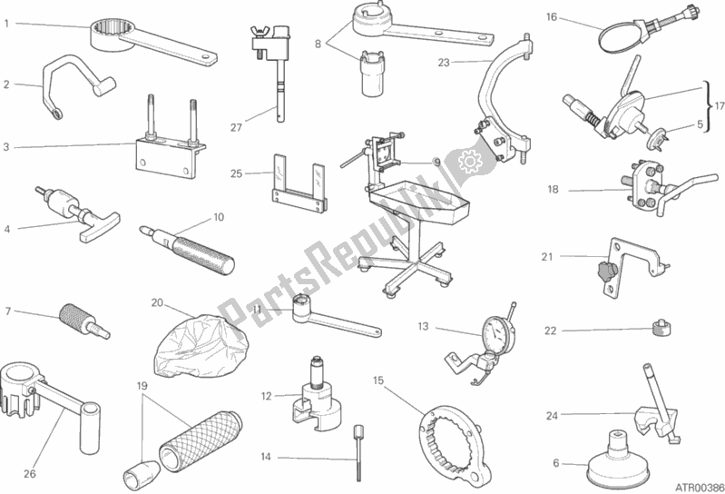 All parts for the Workshop Service Tools, Engine of the Ducati Scrambler Icon Dark 803 2020